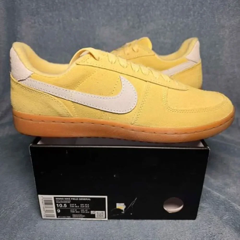 WMNS Nike Field General Soft Yellow/White Sneakers Womens Size 10.5 Mens Size 9